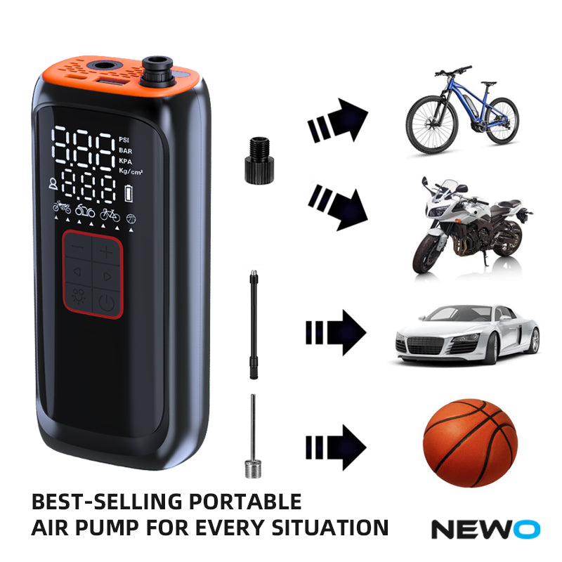 WG01 Multi-Function Portable Car Tire Inflator Electric Wireless Air Pump with Power Bank Function WG01 Multi-Function Portable Car Tire Inflator Electric Wireless Air Pump with Power Bank Function
